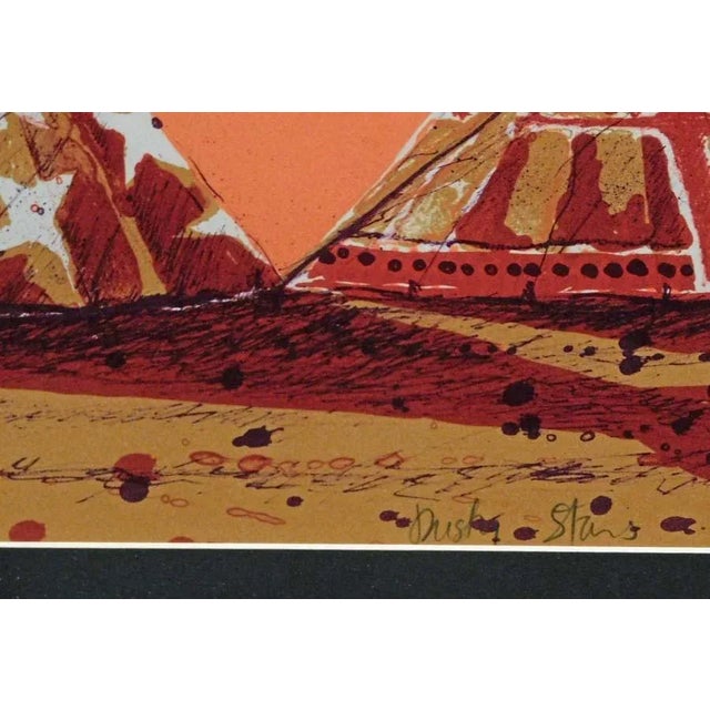 Paper Larry Fodor "Dusty Star" Original Limited Edition Lithograph For Sale - Image 7 of 7