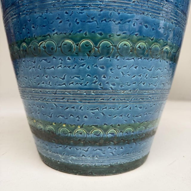Rimini Blu Style Ceramic Vase, 1970s For Sale - Image 6 of 12