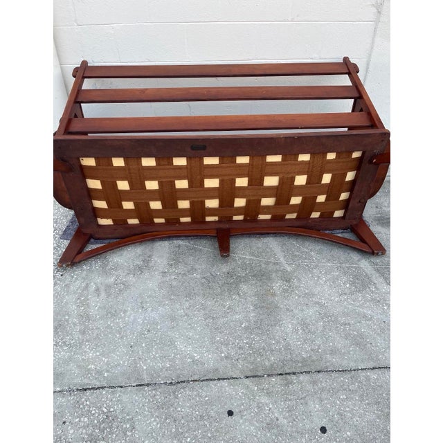 1930s Rare Transitional Modern Colonial Creations Paddle Arm Sofa by Herman DeVries for Cushman of Vermont For Sale - Image 9 of 11