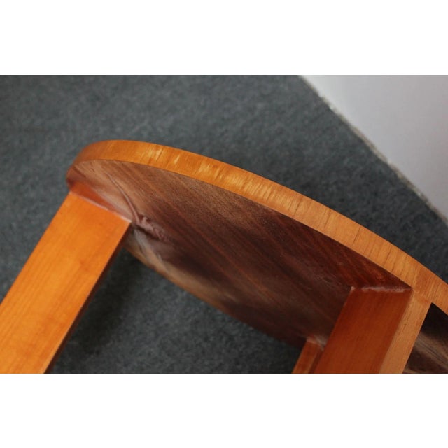 French Moderne "Table Basse" Low Accent Table in Ash by Jacques Quinet For Sale - Image 9 of 13