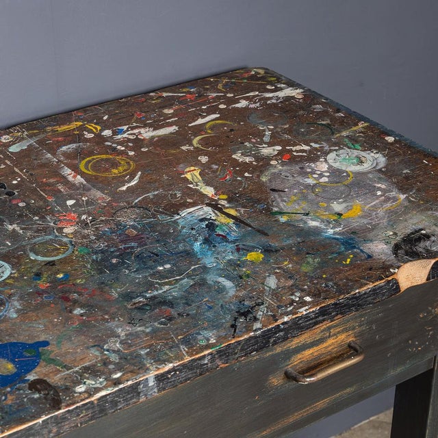 Paint Splashed Art Department Table, 1960s For Sale - Image 18 of 18