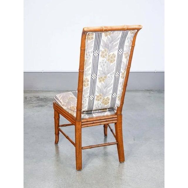 Hollywood Regency Beech Chairs, Set of 6 For Sale - Image 4 of 11