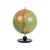Beautiful vintage dutch-language globe on a round, black-lacquered oak base; published by hermann haack gotha for räth in...