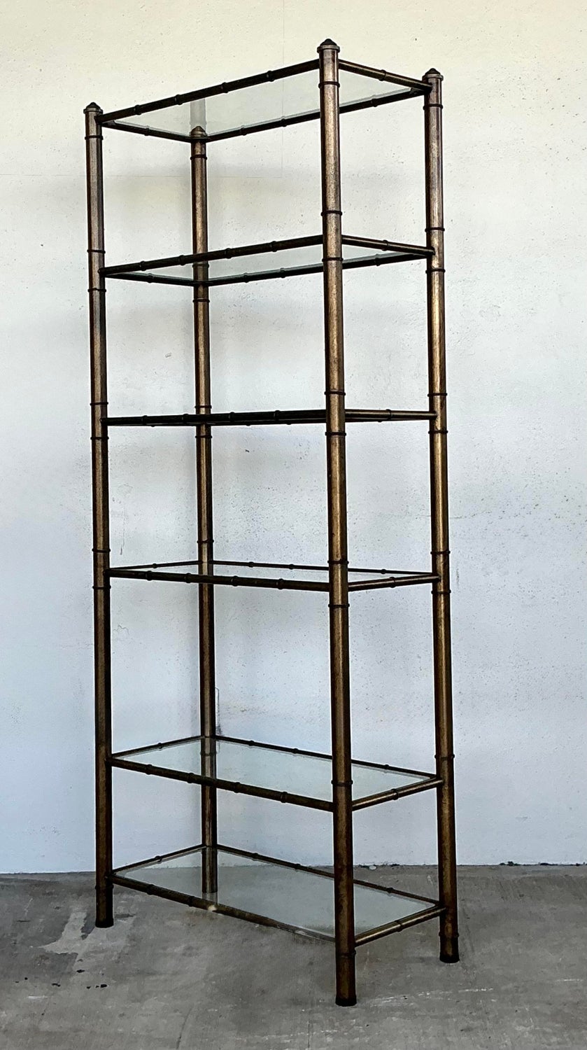Vintage Burnished Brass Etagere — additional photo 2