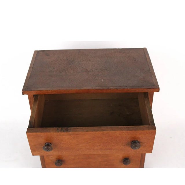 Early 20th Century Antique Salesman Sample Federal Style Oak Chest of Drawers For Sale - Image 5 of 9