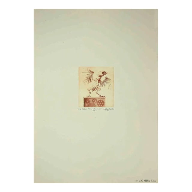 Leo Guida, The Cuckoo Clock, Original Etching, 1971 For Sale