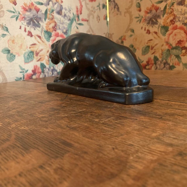 Earthenware Panther from Dubois, 1920s For Sale - Image 11 of 13