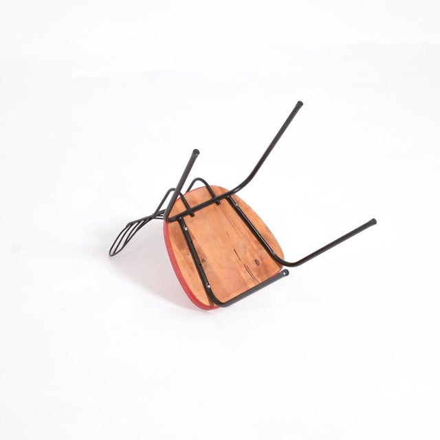 Red Radar Chair attributed to Willy van der Meeren For Sale - Image 12 of 16