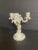 Meissen Porcelain Meissen Candelabra White and Gold Porcelain 3 Arm For Sale - Image 4 of 9
