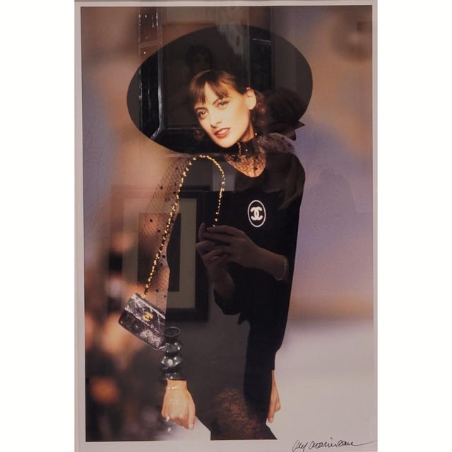 Guy Marineau, Inés De La Fressange, Chanel, 1988, Photographic Print, Framed For Sale - Image 4 of 15