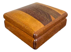 Handcrafted Wooden Box Jewelry Keepsake Studio Organic Modern