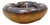 Mid-Century Modern Ashtray in Glazed Ceramic and Leather from Longchamp, France, 1950s For Sale