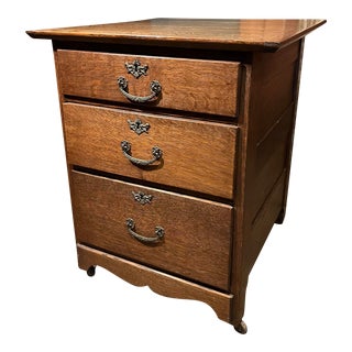 Early 20th Century Antique Oak Office Cabinet For Sale