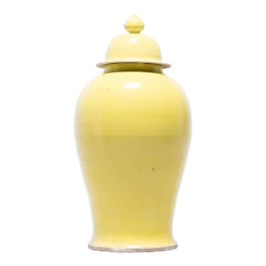 Early 21st Century Chinese Citron Double Baluster Jar