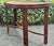Traditional Vintage Faux Tortoise Rattan Console Table For Sale - Image 3 of 11