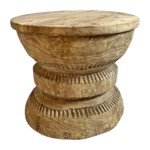 Vintage Bleached Ukhali Stool Table