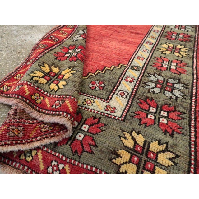 Galerie Shabab Collection Early 20th Century Turkish Oushak Throw Rug For Sale In New York - Image 6 of 6
