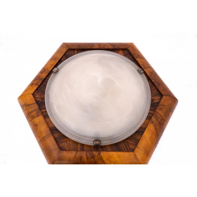 Art Deco Ceiling Lamp, Poland, 1950s For Sale - Image 4 of 6