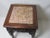 Chinese Carved Hardwood Table With Inset Marble Top For Sale - Image 10 of 13