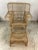 Tan Vintage Rattan Club Chair and Ottoman For Sale - Image 8 of 10