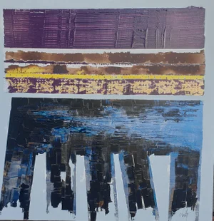 Christian Feltin, The Frieze, Acrylic on Canvas