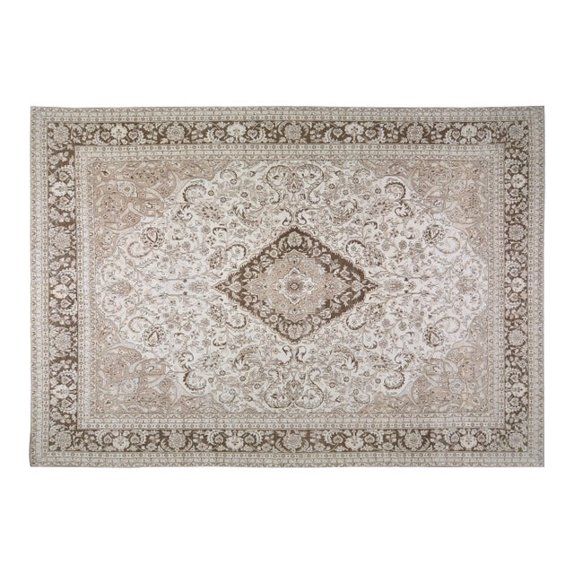 Vintage Hand Knotted Wool Rug, 9'8"x14' For Sale