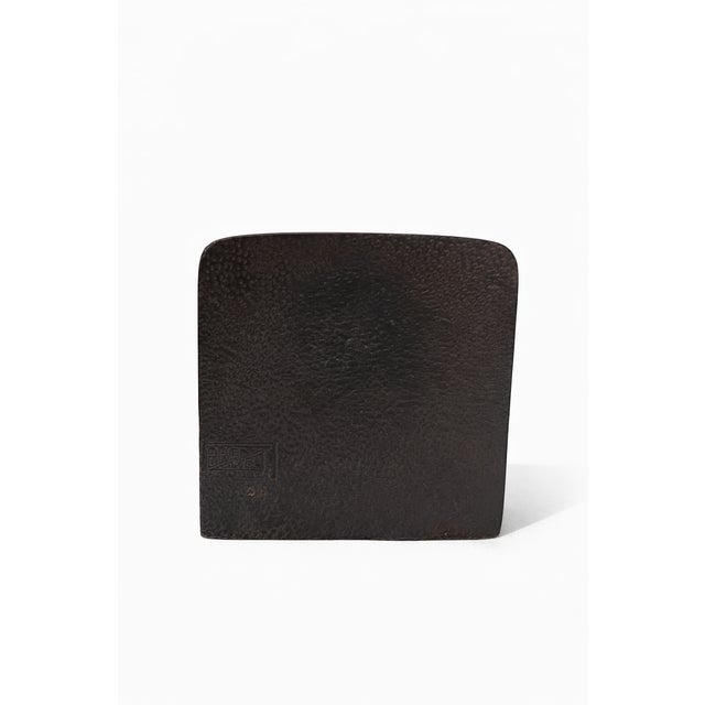 Early 20th Century Vintage Cast Iron Bookend Native American Chief Bust Relief Sculpture For Sale - Image 5 of 5