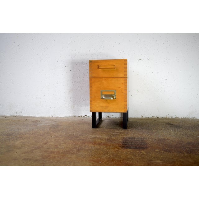 Vintage Wood Box by Acco, 1960s For Sale - Image 6 of 7