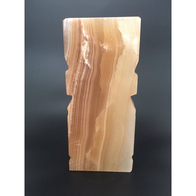 Large Carved Onyx Aztec Figure For Sale - Image 4 of 12
