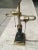 Neoclassical Postmodern Black Marble & Brass Desk Lamp For Sale - Image 3 of 13
