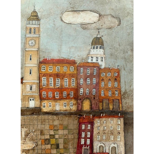 Dominika Stawarz-Burska, Town XI, Mixed Media on Board, 2023 For Sale - Image 4 of 6