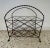 Late 20th Century Vintage French Style Wrought Iron Magazine Rack For Sale In Orlando - Image 6 of 6