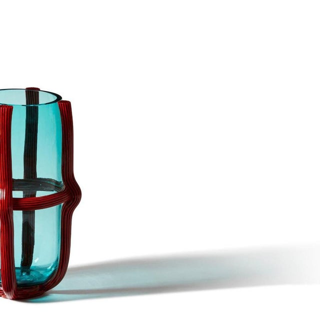 Glass Sestiere Vase in Murano Glass by Patricia Urquiola For Sale - Image 7 of 13