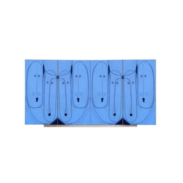 "Disegno Sette" sideboard, 2026, by Meccani Studio for Meccani Design. A beautiful four-door oak sideboard with three...