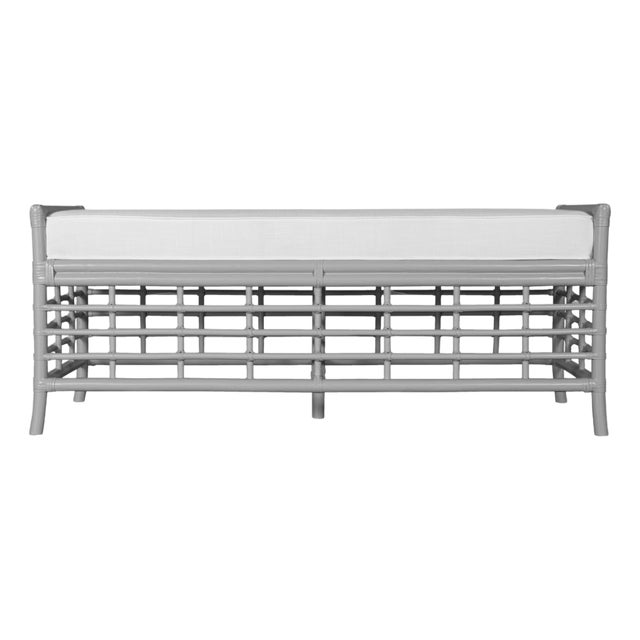 Luna Bench - Light Gray For Sale