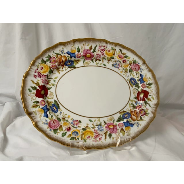 Gold 1930s Hammersley Queen Anne Medium / Large Platter For Sale - Image 8 of 8