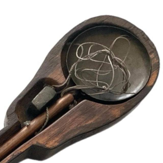 Chinese Antique Hand-Carved Asian Dotchin or Opium Scale With Elephant Design For Sale - Image 3 of 12