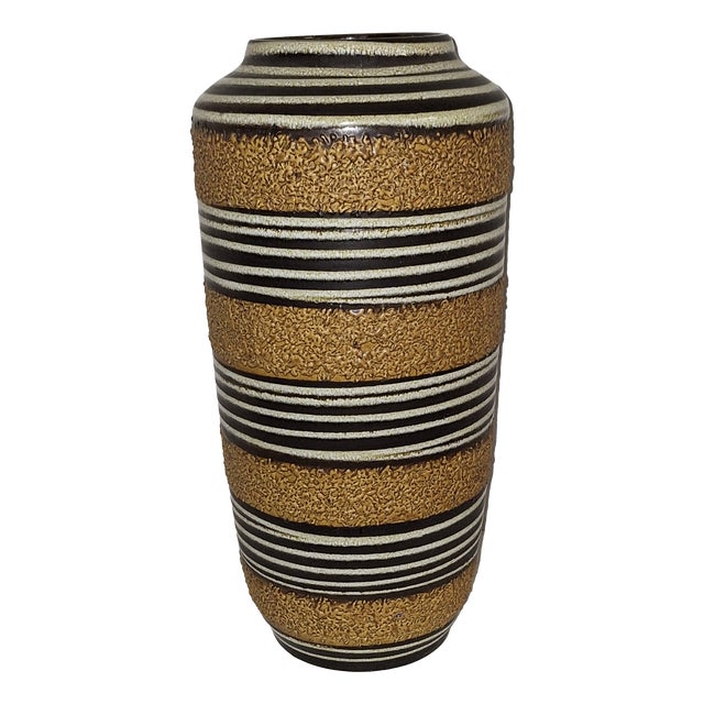 Large Vintage Ceramic Vase by Scheurich, 1970s For Sale