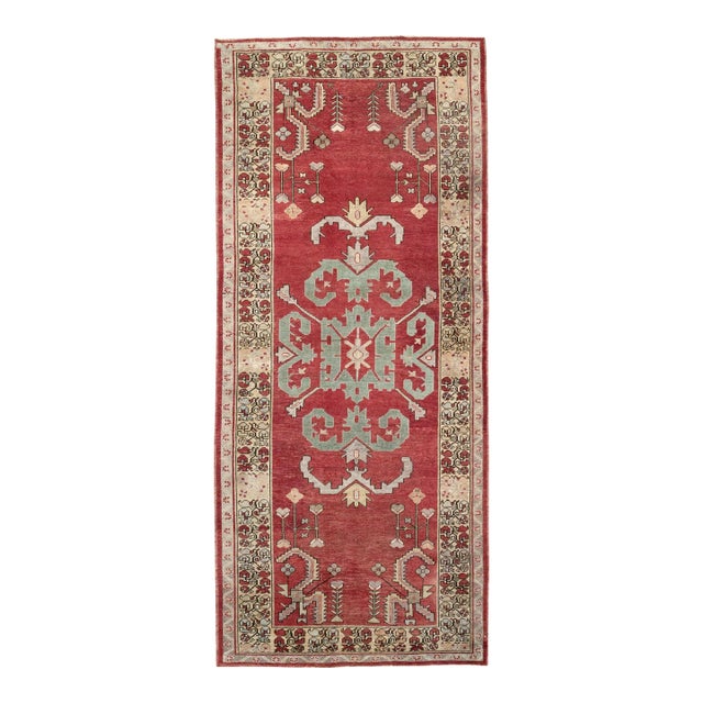 Galerie Shabab Collection Mid-20th Century Turkish Anatolian Wide Gallery Runner For Sale