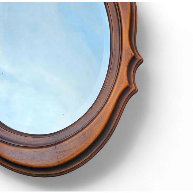 Oval Mirror 1960s / facet cut Height 90Width 64Depth 5 cm