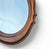 Oval Mirror 1960s / facet cut Height 90Width 64Depth 5 cm