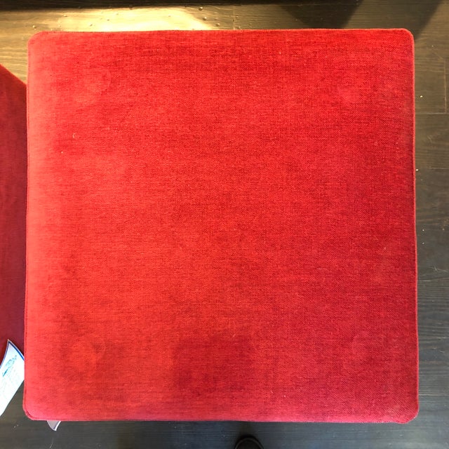 2010s Clarence House Nailhead Ottomans - A Pair For Sale - Image 5 of 11