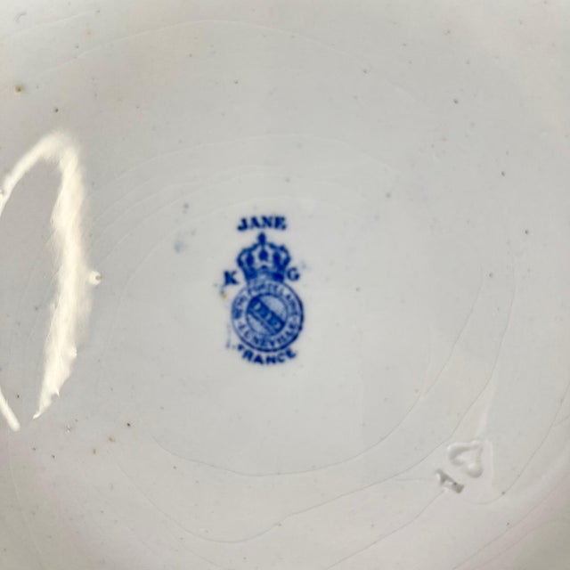 Ceramic Terre De Fer Salad Bowl from KG Lunéville, 1890s For Sale - Image 7 of 14