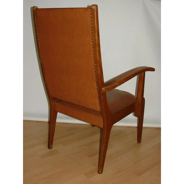 Wood Beech Side Chair, 1950s For Sale - Image 7 of 14