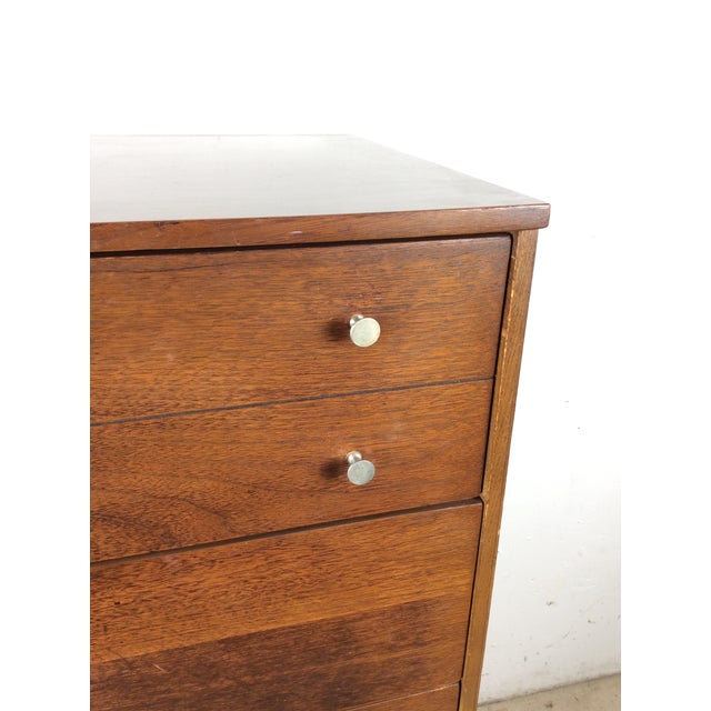 Bassett Furniture Mid Century Modern Four Drawer Highboy by Bassett Furniture For Sale - Image 4 of 17