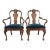 Smith & Watson Georgian Carved Mahogany Armchairs, Pair For Sale