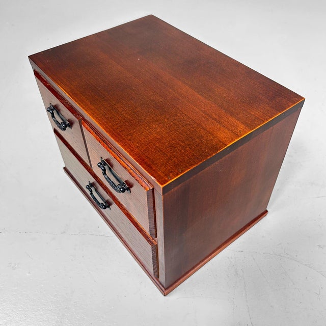 Small Wooden Drawer Cabinet, Japan, 1970s For Sale - Image 11 of 13