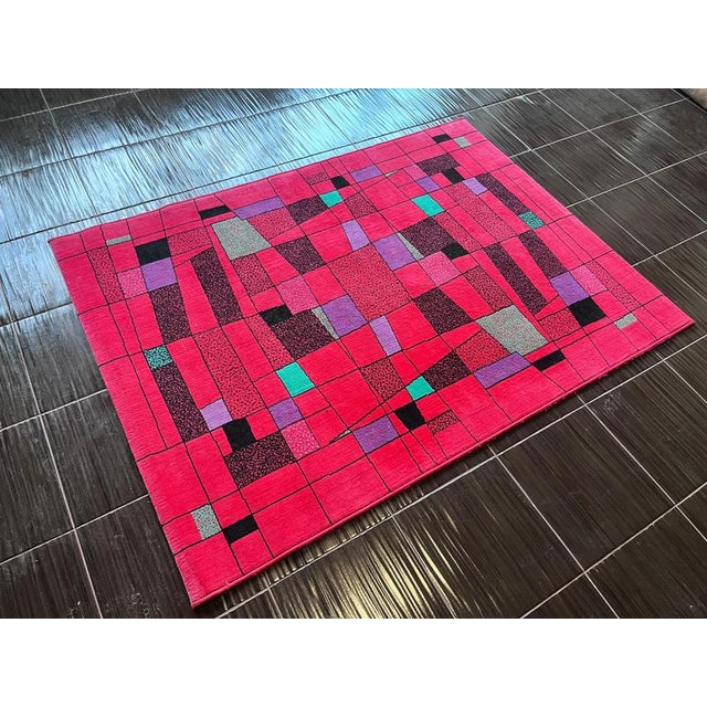 Good original condition. Bright colours. Very interesting abstract design.