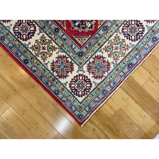 Tribal Afghan Kazak Lori Pambak Area Rug For Sale - Image 11 of 11