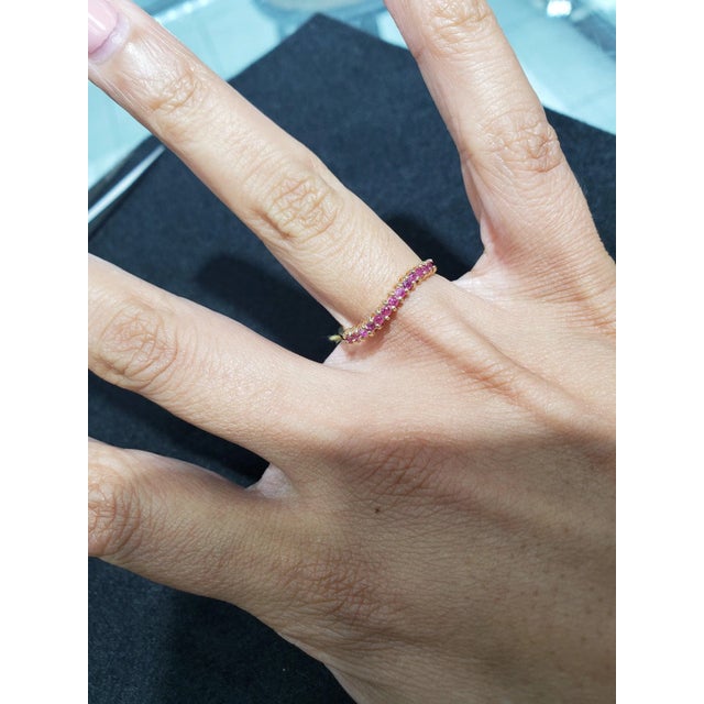 ♥ Product Summary ♥ Main Stone: Ruby or Sapphire Band Material: 10k Yellow Gold
